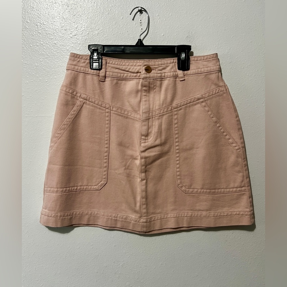 Banana Republic Pastel Pink Denim Mini Skirt - Size 6P (29") - Picture 5 of 9